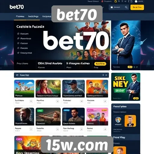 Interface do usuário do site bet70 é amigável