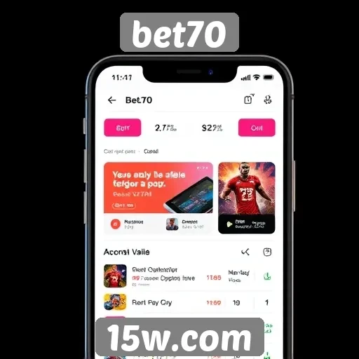 Experiência do usuário na navegação do bet70